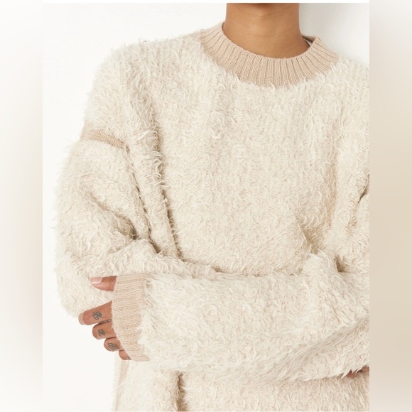 NWOT Lauren Manoogian Sherpa Crewneck Baby Alpaca Sweater Size 3 / Large - Picture 7 of 7